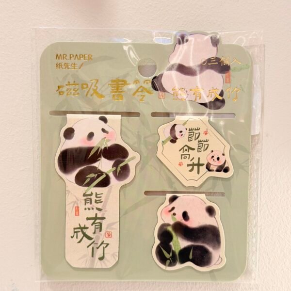 Marcador de libro panda