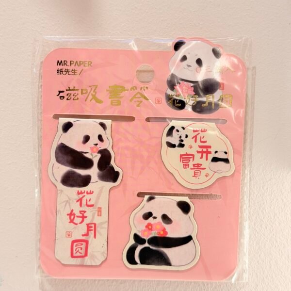 Marcador de libro panda