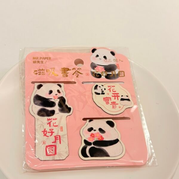 Marcador de libro panda