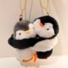 Llavero pingüino pareja