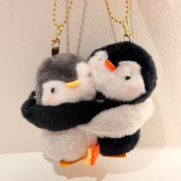 Llavero pingüino pareja
