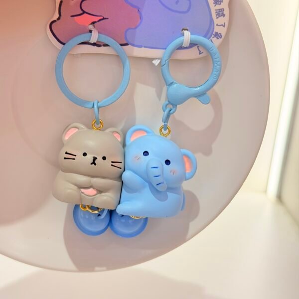 Llavero  elefante pareja