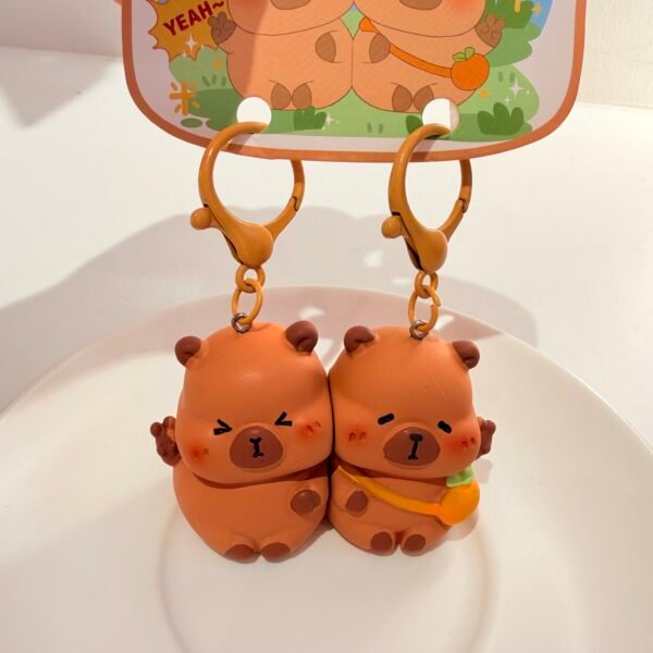 Llavero capybara pareja