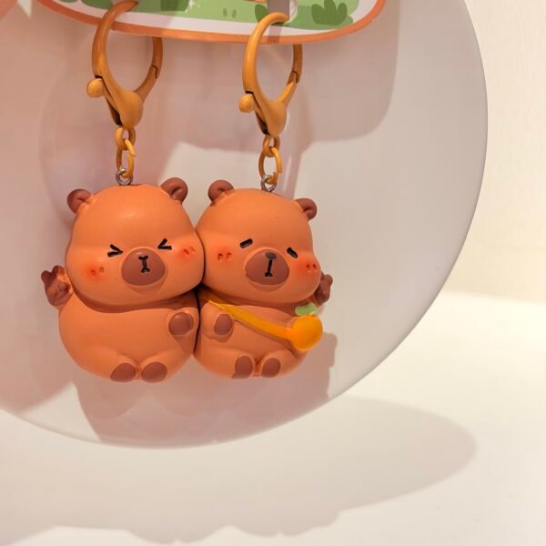 Llavero capybara pareja