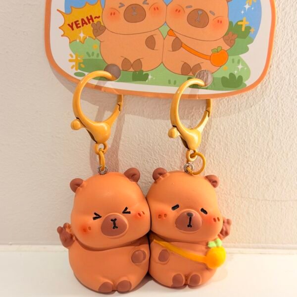 Llavero capybara pareja