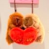 Llavero capybara pareja love