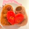 Llavero capybara pareja love