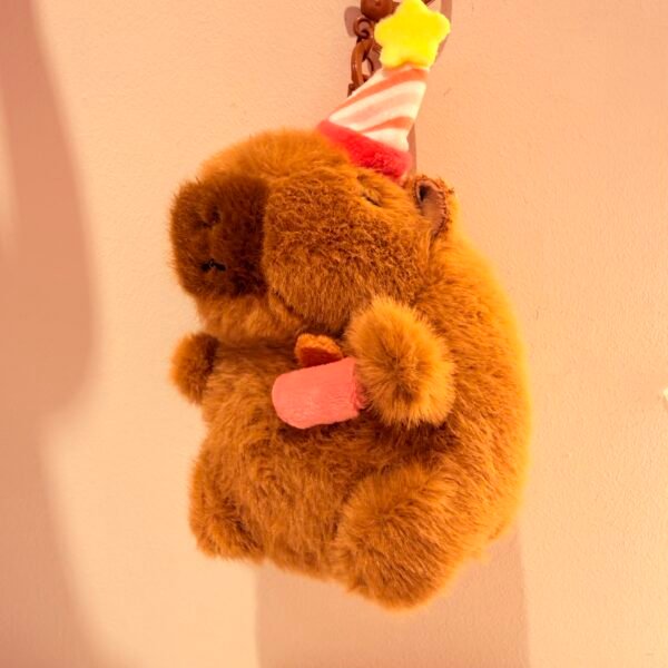 Llavero capybara cumpleañera