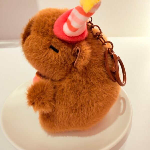 Llavero capybara cumpleañera