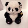 Peluche panda con mochila de manzana