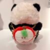 Peluche panda con mochila de manzana