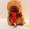 Peluche de capybara con tanghulu