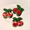 Clip de pelo cereza