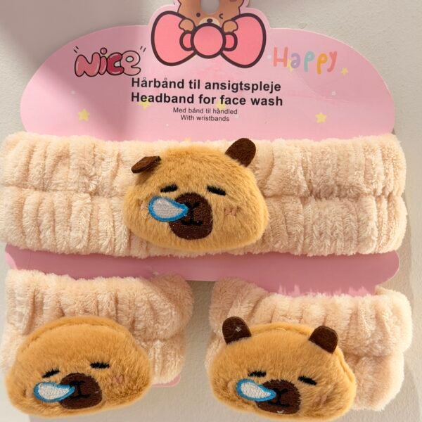 Diadema set de limpiar capybara