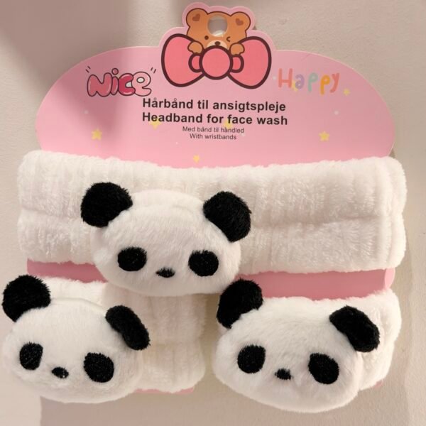 Diadema set de limpiar panda