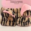 Diadema set de limpiar leopardo