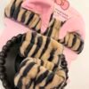 Diadema set de limpiar leopardo