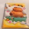 Libreta de capybara con líneas