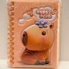 Libreta de capybara con líneas