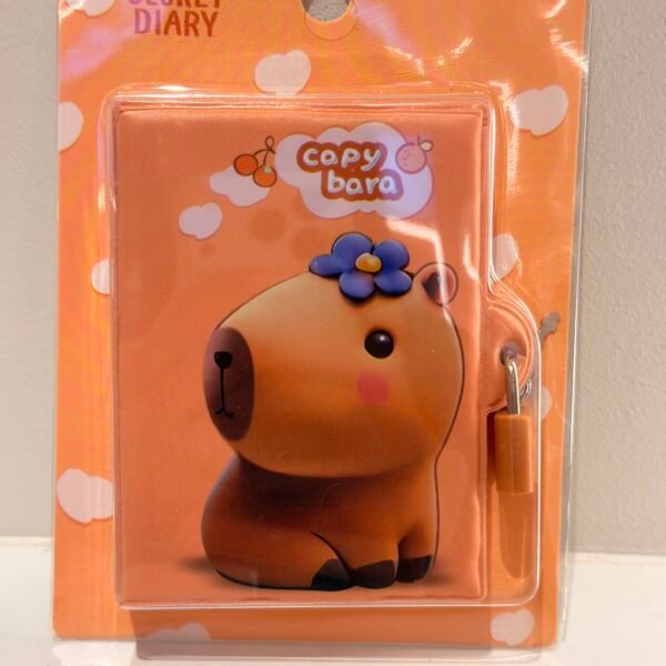 Libreta de capybara con candado