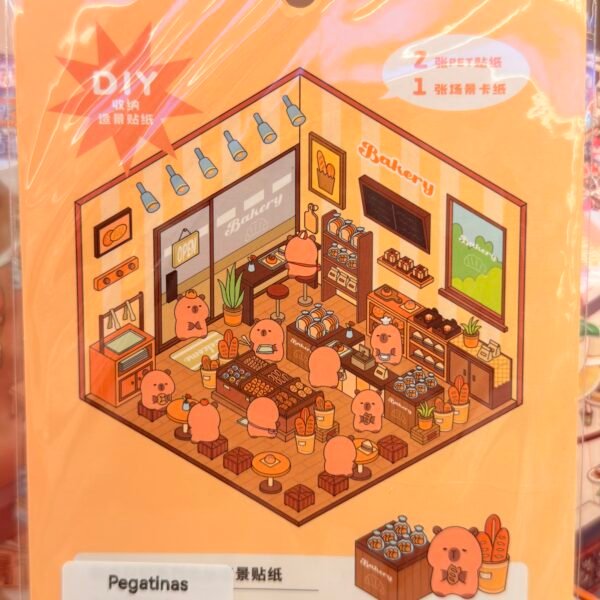 Pegatina constructiva capybara