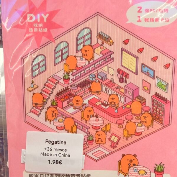 Pegatina constructiva capybara
